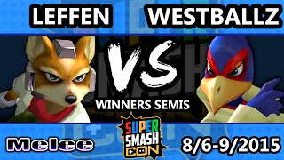 Super Smash Con  Westballz Falco Vs Leffen Fox  Winners Semis [upl. by Mauricio]