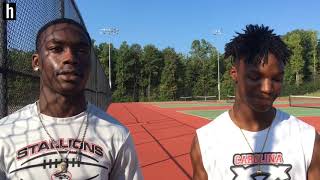 Behind the scenes with South Pointe football tennis with Derion Kendrick and Jamari Currence [upl. by Cloris214]