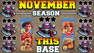 TH15 War Base The Perfect Anti3 Star Th15 War Base With Link  New Th15 Cwl Base Link  Coc Base [upl. by Wilber]