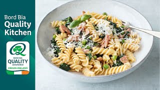 Fusilli with Ham Spinach and Peas [upl. by Iolande]