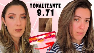 Tonalizando cabelo em casa 871  Color Touch Wella [upl. by Irret]