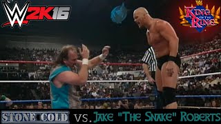 Wwe2k16 Steve Austin vs Jack Roberts King of the Ring 1996 [upl. by Nimajeb]