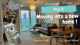 Manchester Diaries Vlog 15  Moving into a new home [upl. by Hgielra682]