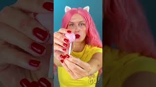 Chewy Lollipop from a GUM 🍭 funny prank 123go [upl. by Esinek]