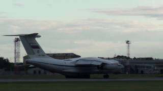 IL76 MD Takeoff from Tolmachevo Novosibirsk Russia original sound Full HD [upl. by Aymahs]