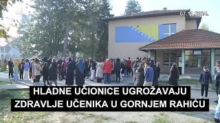 Hladne učionice ugrožavaju zdravlje učenika u Gornjem Rahiću [upl. by Akessej556]