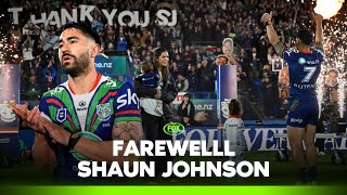 Emotion packed Warriors home farewell for Shaun Johnson  Fox League [upl. by Earehc381]