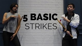 5 Basic Strikes  Arnis Training Tutorial [upl. by Willamina]