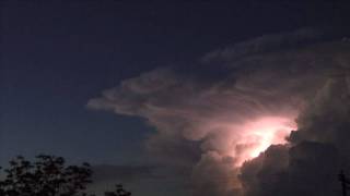 Big Bend National Park Monsoon Thunderhead with Amazing Lightning [upl. by Uahsoj]