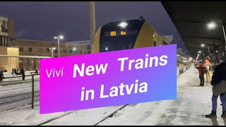 New Vivi Trains in LatviaSkoda 16Ev Russian gauge  derived from Regiopanter [upl. by Lise951]