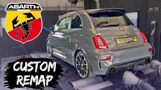 Abarth 595 Competizione 14 177bhp180ps Custom ECU Remap with Dyno Test [upl. by Ladin]