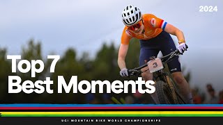 Top 7 Best Moments  2024 UCI Mountain Bike World Championships [upl. by Zollie858]