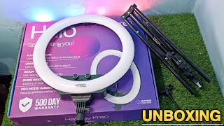 cheap and best quality 18 inch ring light  halo 18 ring light  halo 18 inch ring light unboxing [upl. by Lyrahc437]