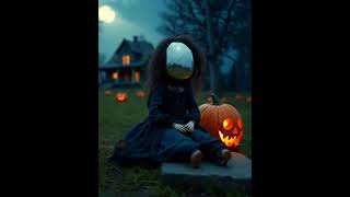 Creepy dolls beautiful fear happy halloween shorts sortsvideo horrorshortsparty art animat [upl. by Nylek529]