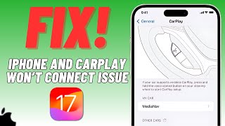 How To Fix CarPlay and my iPhone Won’t Connect After iOS 1741  SOLVED [upl. by Mozza281]