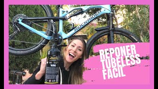 LA MANERA MAS FÁCIL DE REPONER LÍQUIDO TÚBELESS ✅ tubeless antipinchazos Mtb [upl. by Kylander]