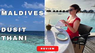 Overwater Pool Villa Review Dusit Thani Maldives  Dusit Thani Maldives Water Villa with Pool [upl. by Lessur]