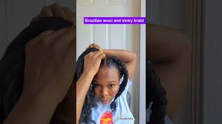 Trending Brazilian wool braids hairstyle protectivestyles shortsvideo shorts [upl. by Sena10]