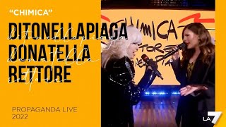 Ditonellapiaga e Donatella Rettore  Chimica  Propaganda Live [upl. by Eittocs]