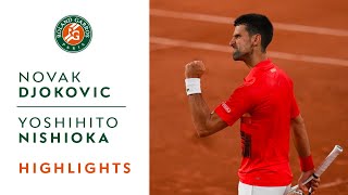 Novak Djokovic vs Yoshihito Nishioka  Round 1 Highlights  RolandGarros 2022 [upl. by Lucchesi625]