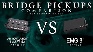 Seymour Duncan BLACK WINTER vs EMG 81  Bridge Pickup Guitar Tone Comparison Demo [upl. by Borries]