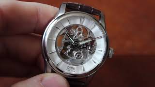 Oris Artelier Skeleton 734 7591 4051 5 21 70FC [upl. by Ikiv]