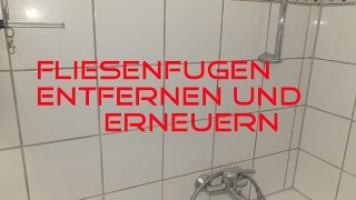 Fugen entfernen und erneuern Mit dem BOSCH GWS 10876 VEC [upl. by Ileek]