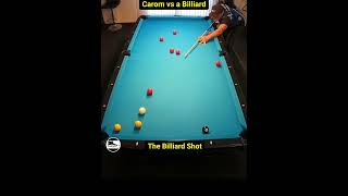 Carom vs a billiard shot [upl. by Okikuy284]