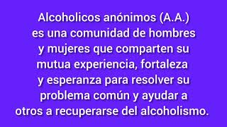 Enunciado de Alcoholicos Anónimos 2020 [upl. by Arimat494]