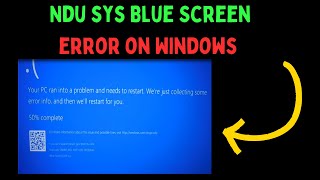 How to Fix Ndusys Blue Screen Error on Windows 11 [upl. by Noleta702]