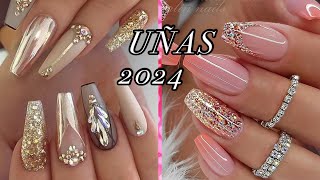 UÑAS ELEGANTES 2024 TENDENCIAS DE MODA PARA CHICAS CON MUCHO ESTILO [upl. by Beasley]