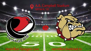 Vermillion Tanagers vs Milbank Bulldogs FB [upl. by Alard]