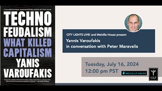 CITY LIGHTS LIVE Yannis Varoufakis in conversation with Peter Maravelis [upl. by Annasus]