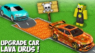 I upgrade MY LAMBORGHINI URUS WITH LAVA in Minecraft  NEW LAVA LAMBORGHINI URUS SUPER CAR [upl. by Yrakaz942]