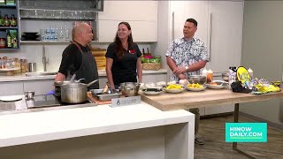 Waikiki SPAM JAM cooking demo with Hula Grill [upl. by Akapol]