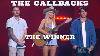 THE CALLBACKS Jaxson Cornell Vs Bella Mackenzie Vs Robbie Hunt  The Voice Australia 12 [upl. by Dorothy]