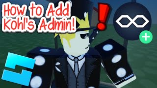 How to Add Kohls Admin to Game on Roblox Studio 2024 [upl. by Adnylem]