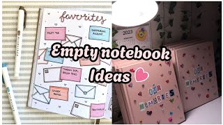 empty notebook ideas or empty dairy ✨💖 dairy empty ideas notebook aesthetic [upl. by Saddler923]