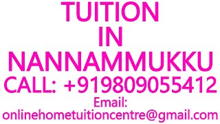 TUITION IN NANNAMMUKKU for ICSE ISC CBSE NIOS STATE BOARD MATHS SCIENCE PHYSICSCHEMISTRY [upl. by Soane]