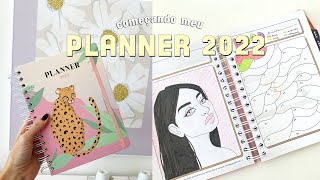 COMEÇANDO MEU PLANNER 2022 [upl. by Siuqcram]