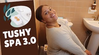 Tushy Spa 30 Bidet Review No more toilet paper Vlogmas Day 5 [upl. by Cloots]