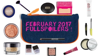 IPSY FEBRUARY 2017 SPOILERS FULL [upl. by Nauqan200]