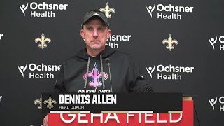 Dennis Allen Recaps Loss to Kansas City  SaintsChiefs Postgame  2024 NFL Week 5 [upl. by Lienet719]