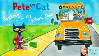 🎒 Kids Read Aloud PETE THE CAT ROCKING IN MY SCHOOL SHOES Rock out with Pete by E Litwin and J Dean [upl. by Tedder]