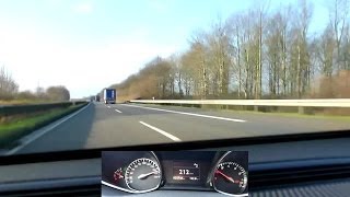 2013 Peugeot 308 155 THP 16 156hp 0212 kmh Highway [upl. by Kciredec265]