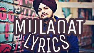 MULAQAT LYRICS – Sidhu Moose Wala [upl. by Cand]