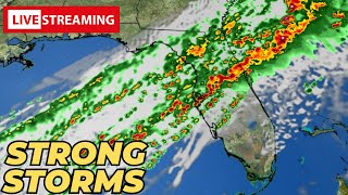 WATCH LIVE Strong Storms Move Through Florida [upl. by Manlove]