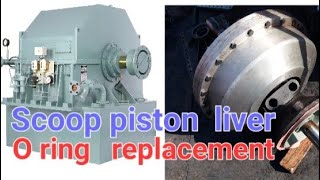 Scoop piston liver O ring oil seal replacement short video 1 [upl. by Torruella]