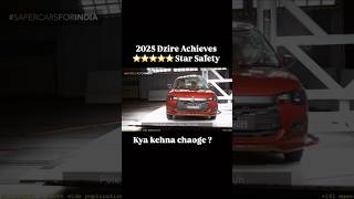 Maruti Suzuki Dzire Crash Test  5 Star in GNCAP marutisuzuki shorts [upl. by Sesylu882]