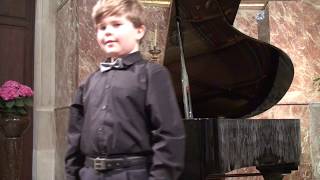 Scarlatti Sonata in D minor K141 by Michael Andreas Haeringer 9 yo [upl. by Dnama]